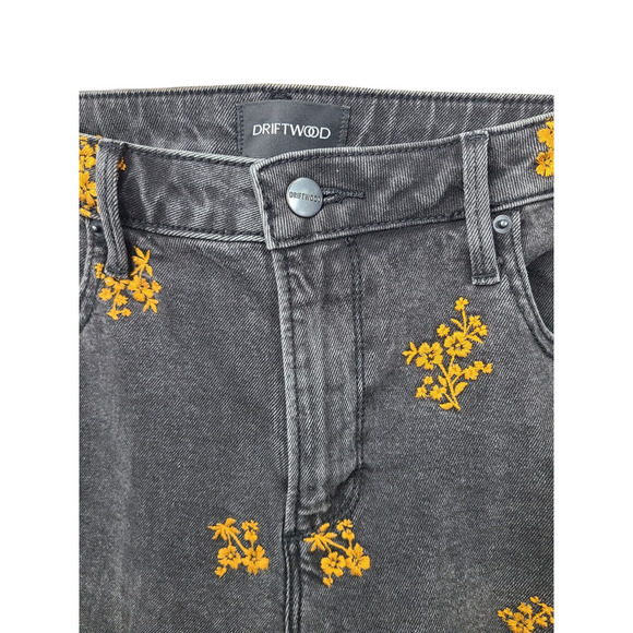 Women's Black and Orange Jeans - Picture 5 of 10